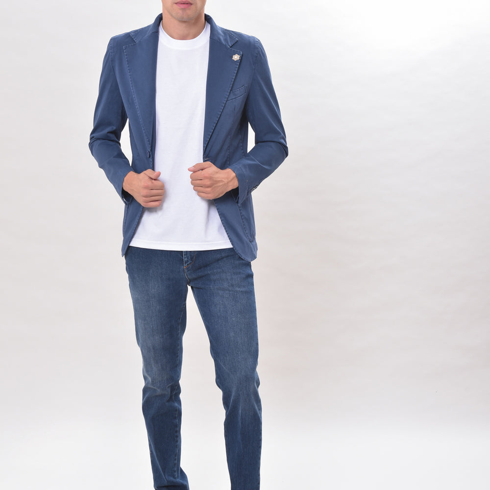 
                      
                        GABARDINE - Giacca monopetto in cotone
                      
                    