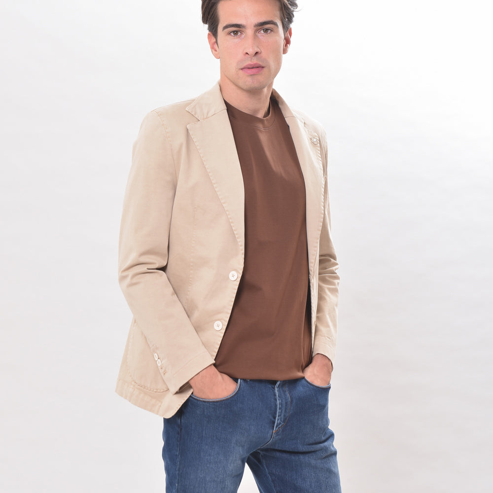 
                      
                        GABARDINE - Giacca monopetto in cotone
                      
                    