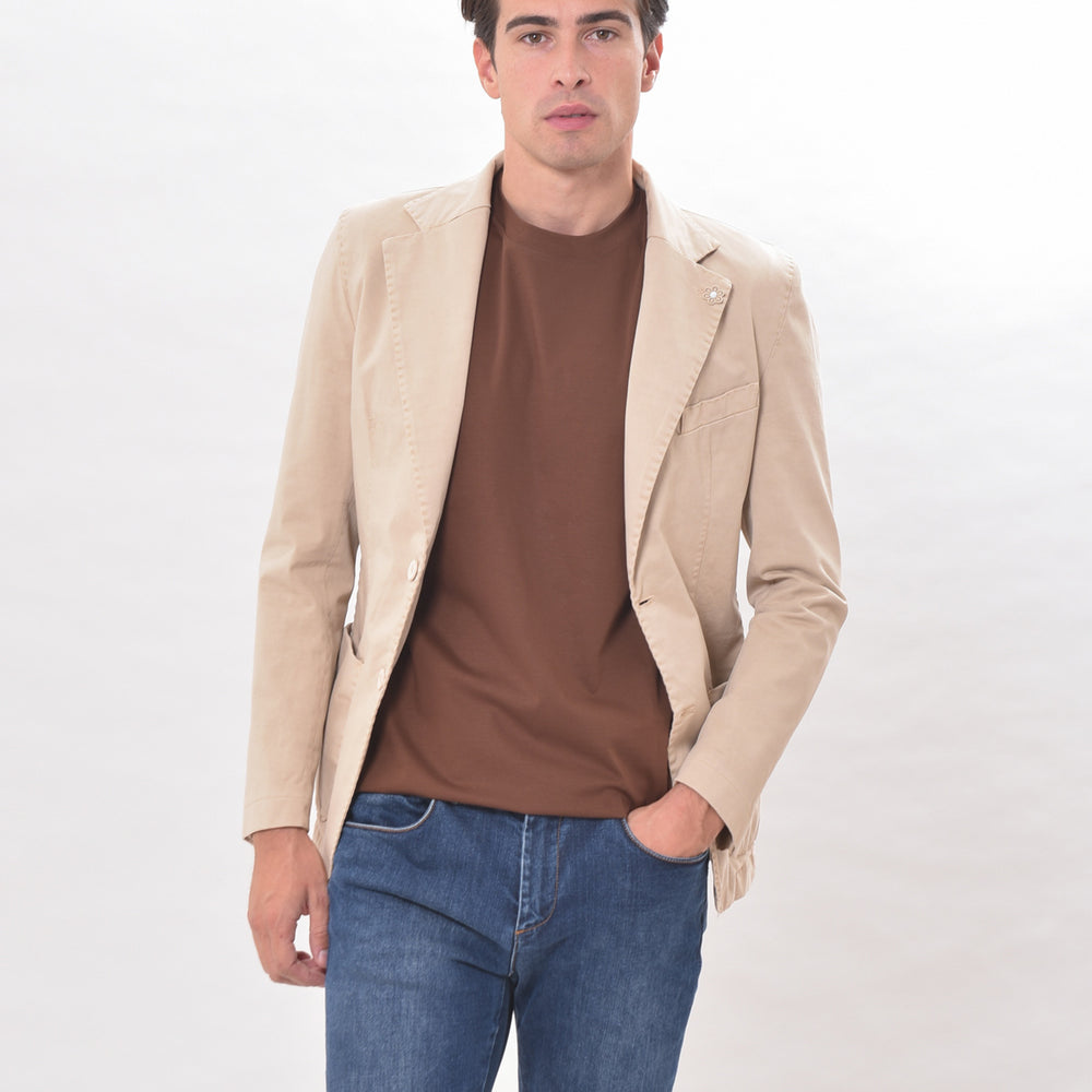 
                      
                        GABARDINE - Giacca monopetto in cotone
                      
                    