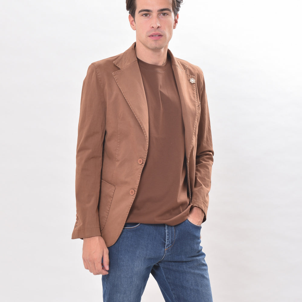 
                      
                        GABARDINE - Giacca monopetto in cotone
                      
                    