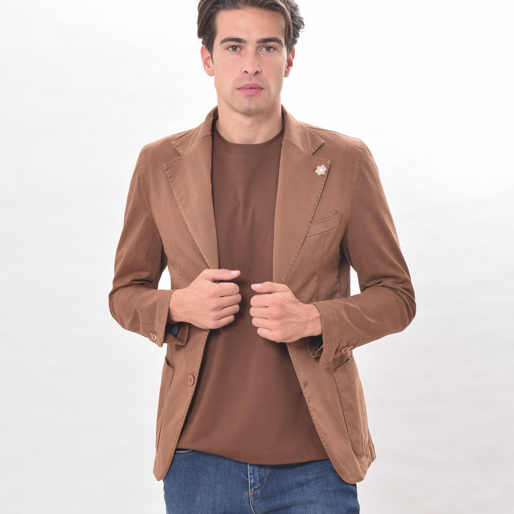 
                      
                        GABARDINE - Giacca monopetto in cotone
                      
                    