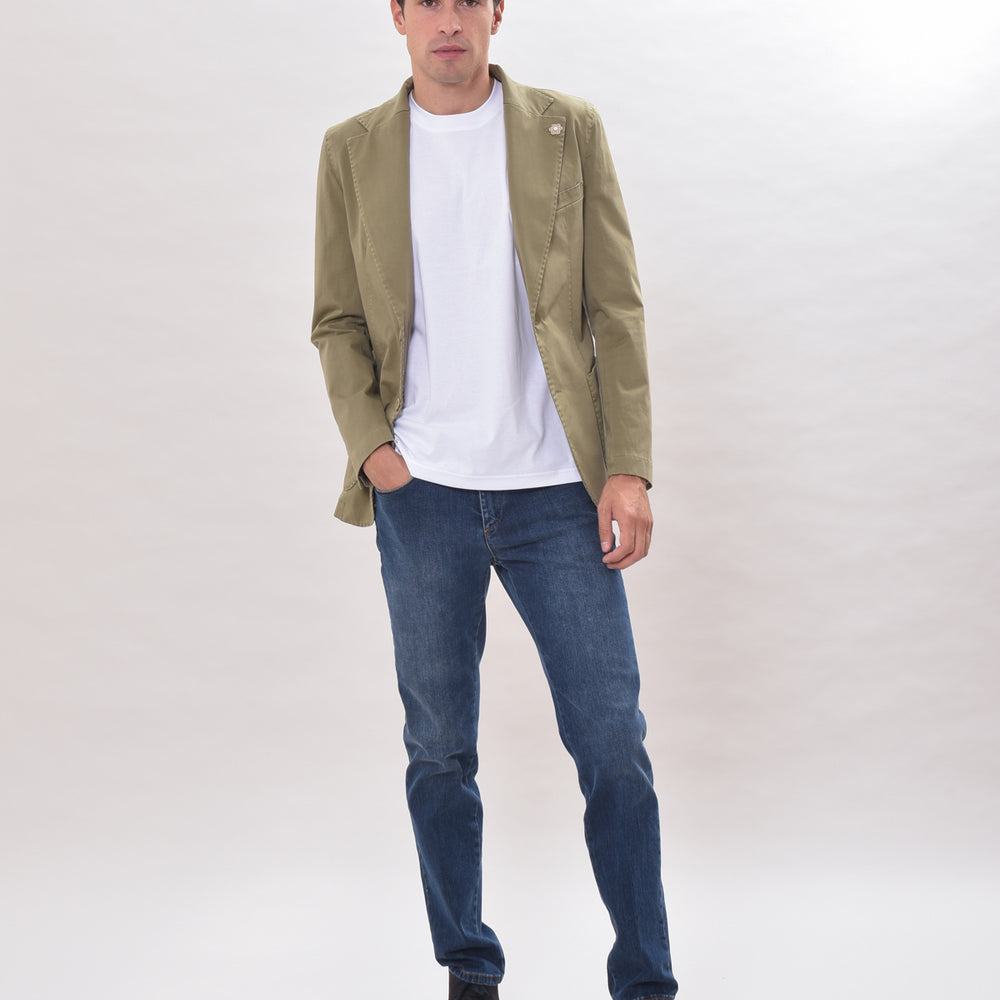
                      
                        GABARDINE - Giacca monopetto in cotone
                      
                    