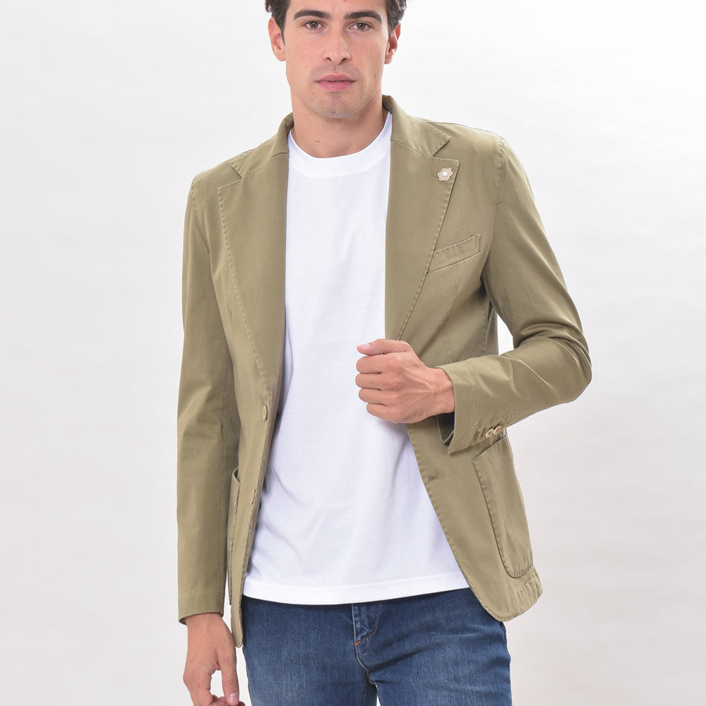 
                      
                        GABARDINE - Giacca monopetto in cotone
                      
                    