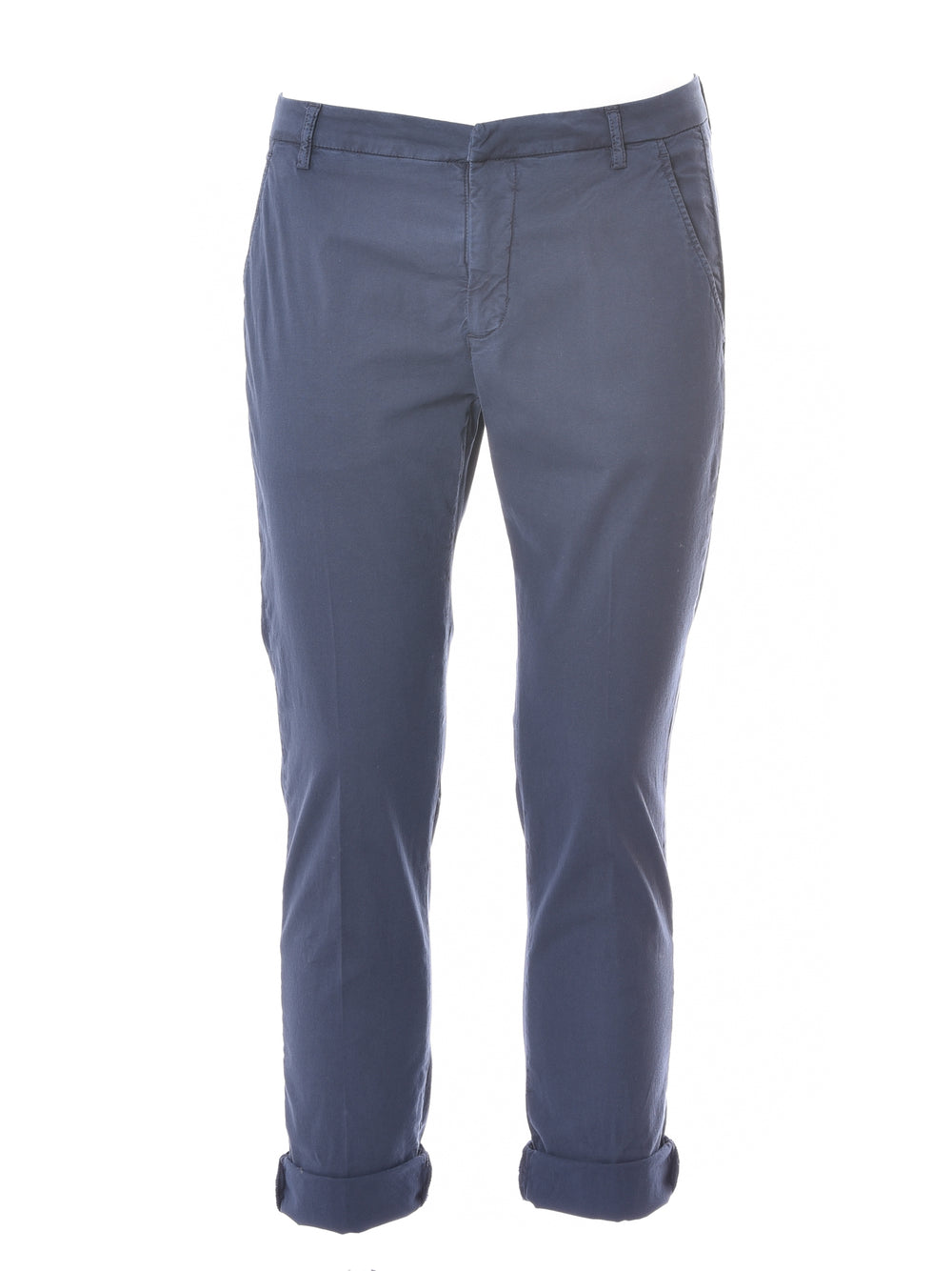 GABARDINE pantalone blu notte capri