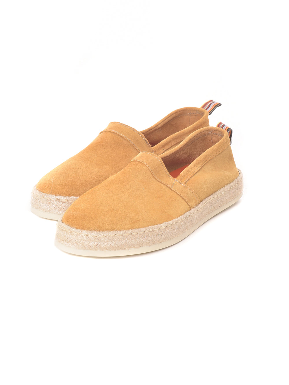 GABARDINE espadrillas in camoscio ocra