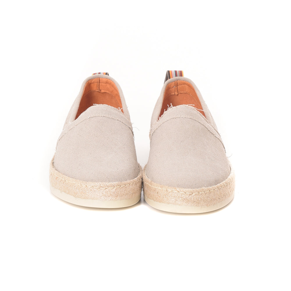 
                      
                        GABARDINE espadrillas in tela beige
                      
                    