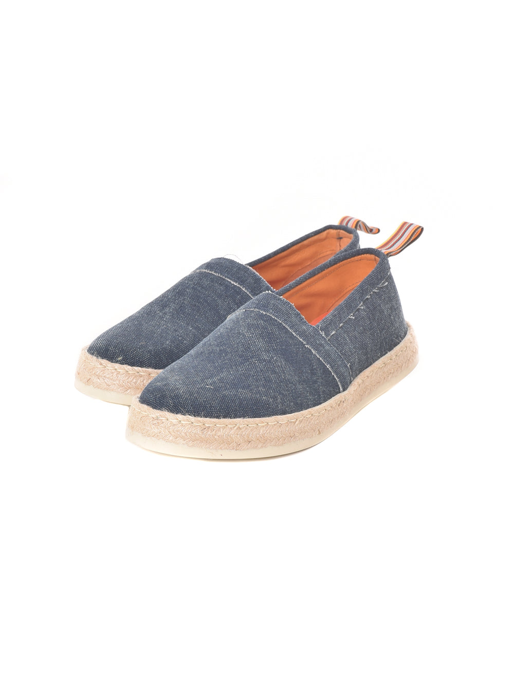 GABARDINE espadrillas in tela blu