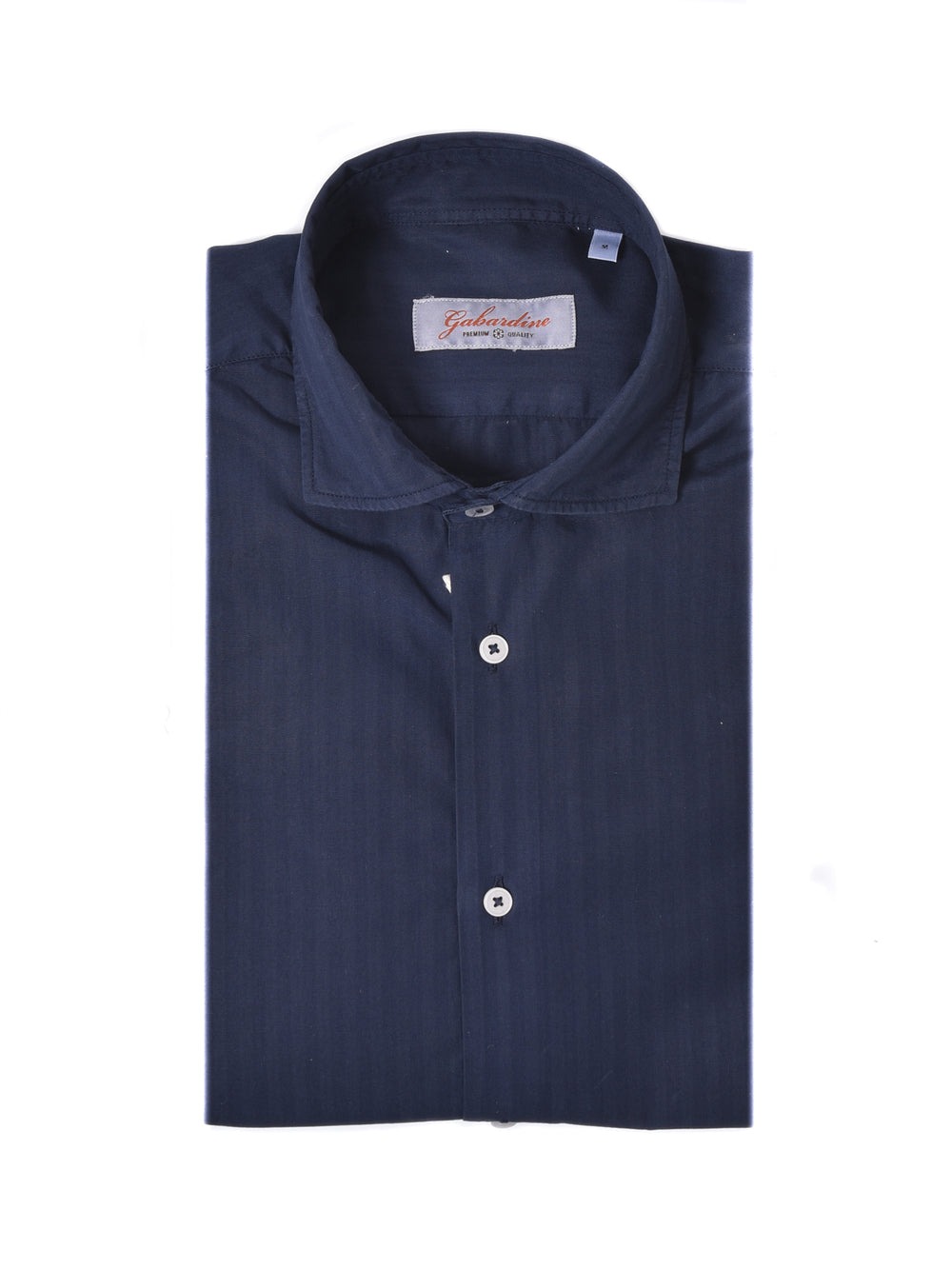 GABARDINE Camicia blu a righe in cotone