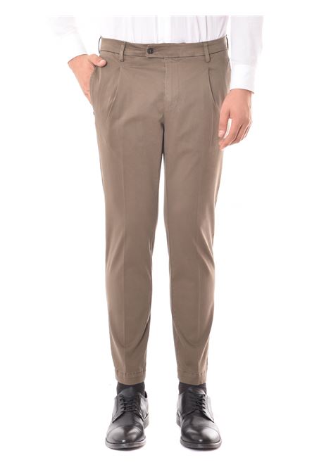 Pantalone Chicago Con Pence In Cotone Visone